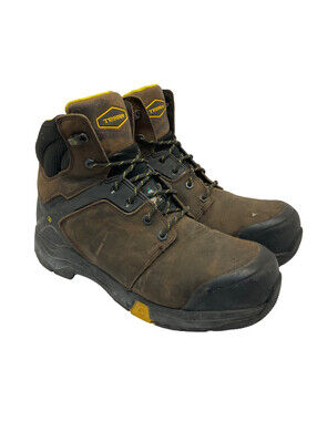 Terra Men's 6” Carbine Composite Toe Waterproof Work Boots Brown Size 10W